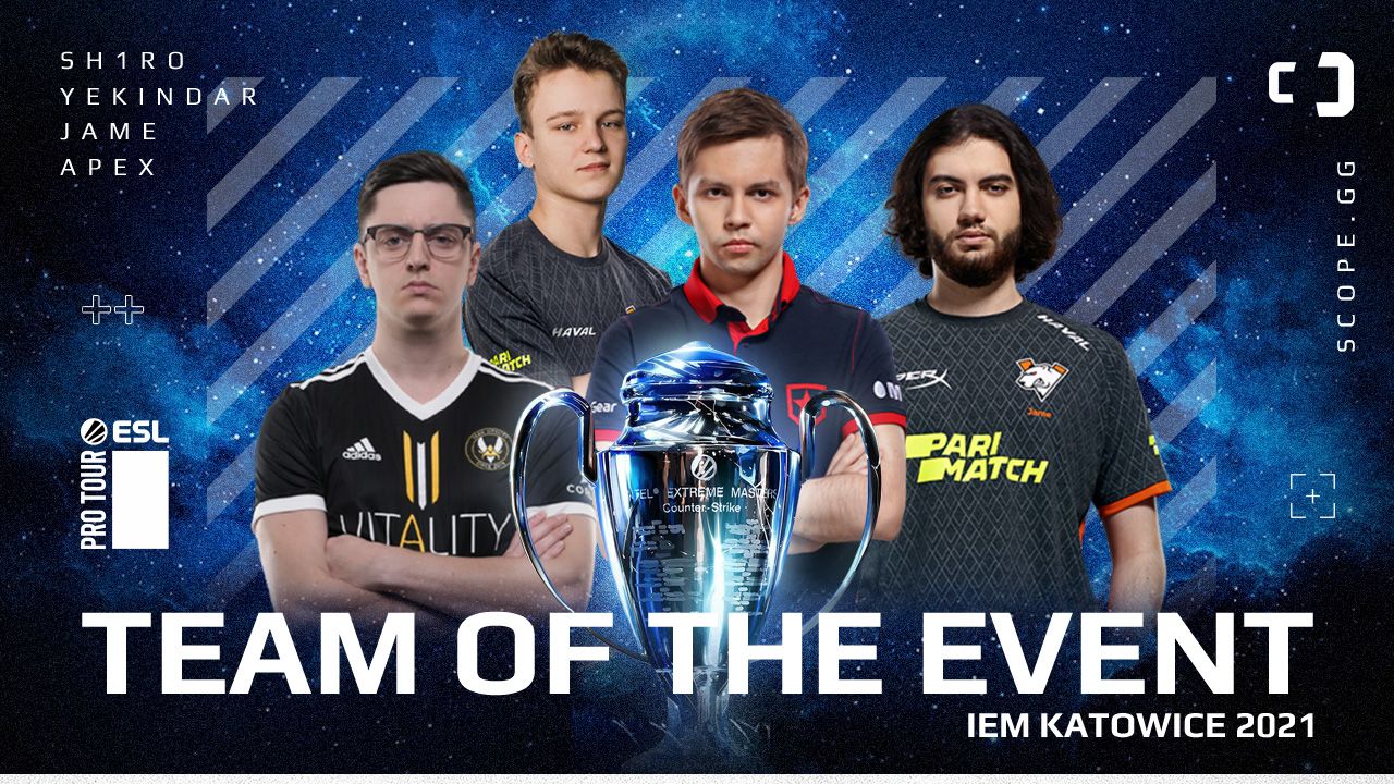 Squad of the event: IEM Katowice 2021 best players